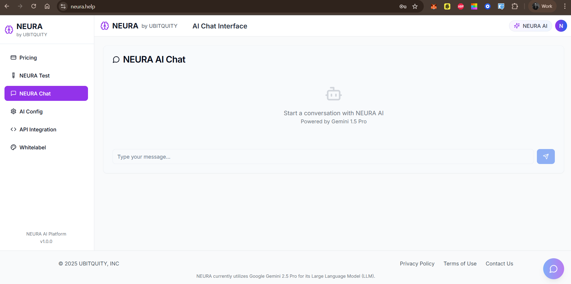 NEURA screenshot
